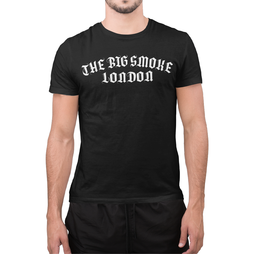 Unisex Heavyweight T Shirt - The Big Smoke - "Gothic Design"