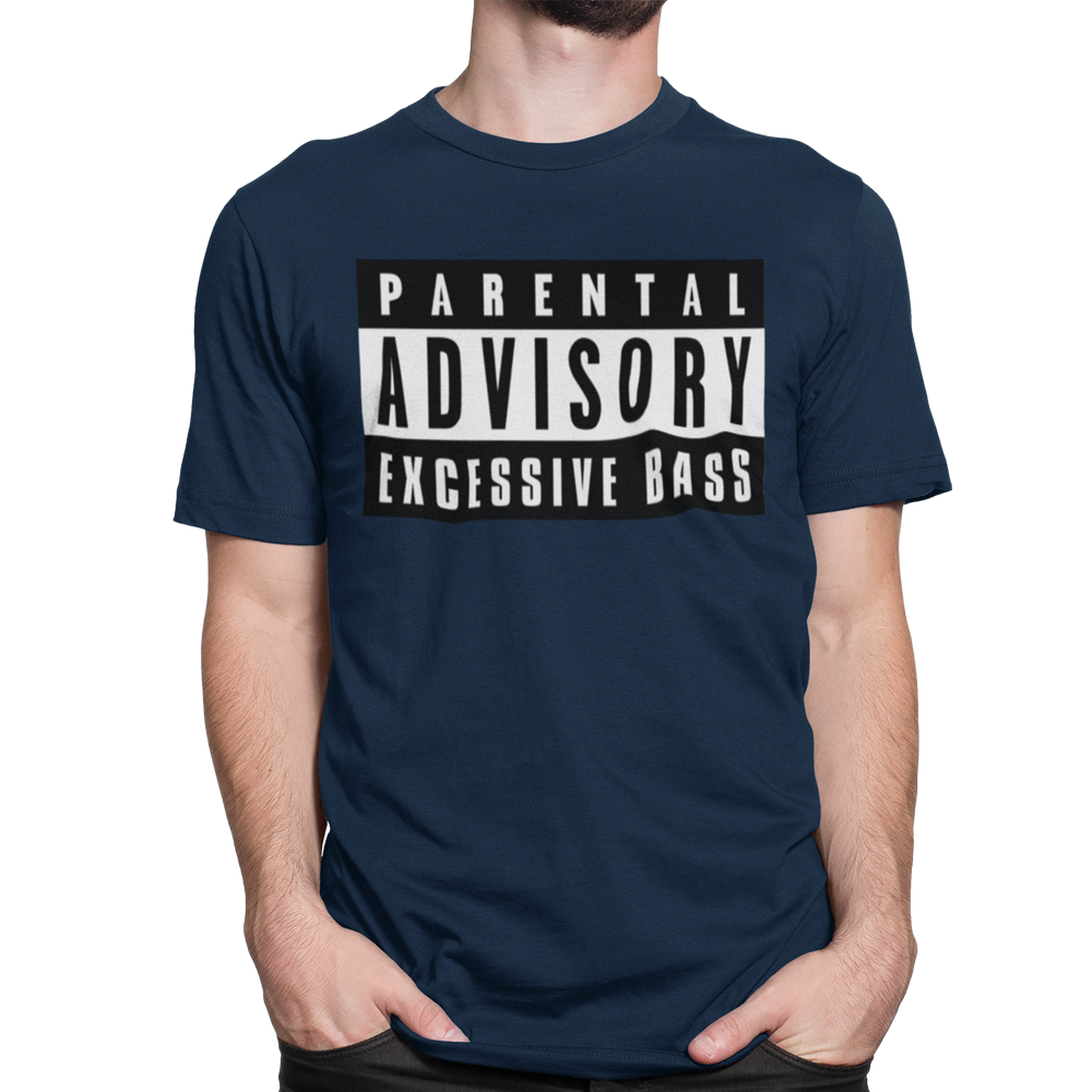 Unisex Heavyweight T Shirt - Parental Advisory Excessive Bass