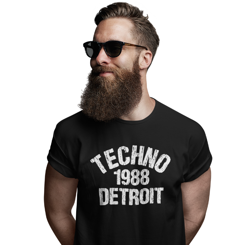 Unisex Heavyweight T Shirt - Techno Est 1988