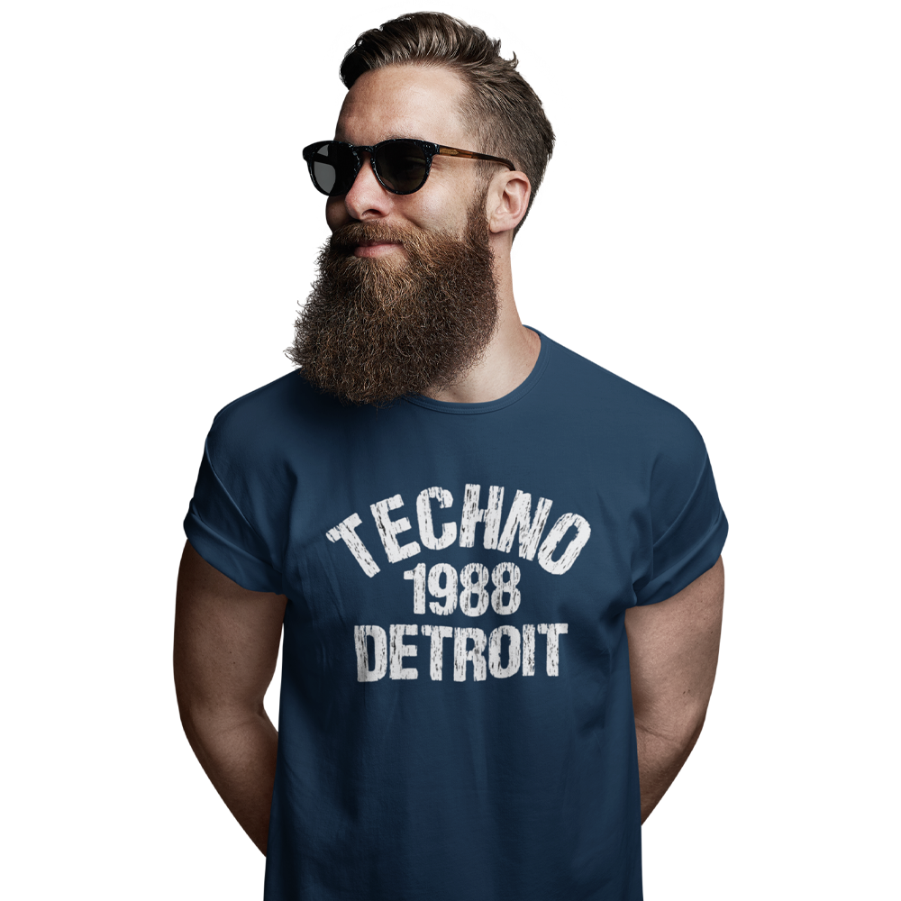 Unisex Heavyweight T Shirt - Techno Est 1988