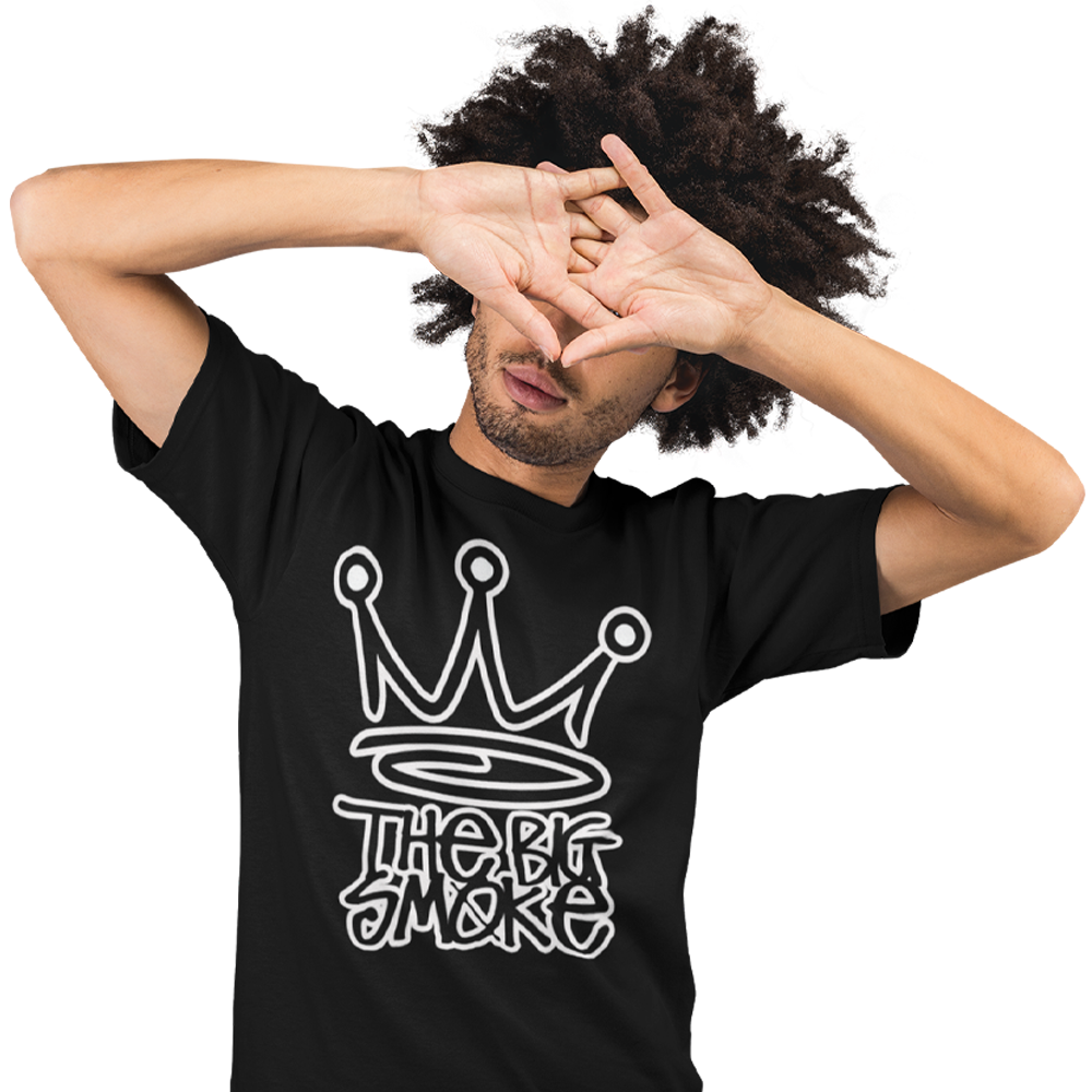 Unisex Heavyweight T Shirt - The Big Smoke "Crown Design"