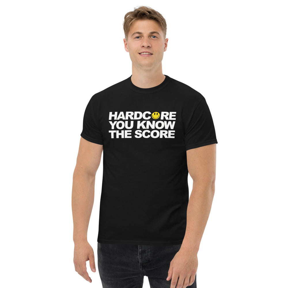 Unisex Heavyweight T Shirt - Hardcore You Know The Score